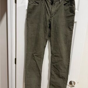 J. Crew Sage/Moss Corduroy Pants Straight 32x34
